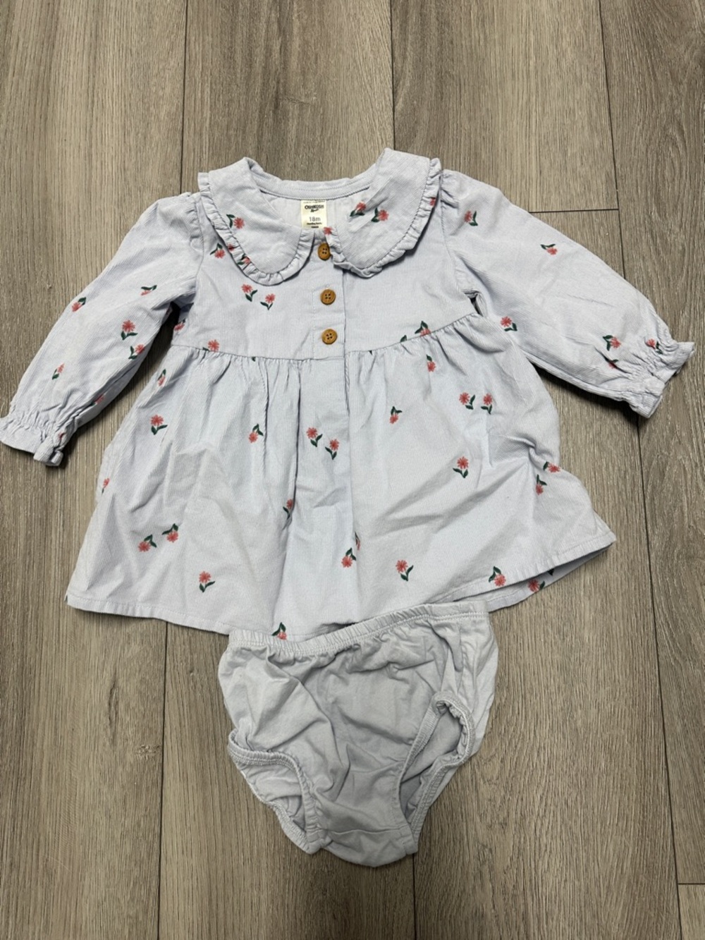 OshKosh B'gosh Light Blue Floral Baby Matching Set